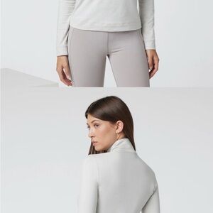 Vuori halo essential half-zip -salt Heather. Size Small